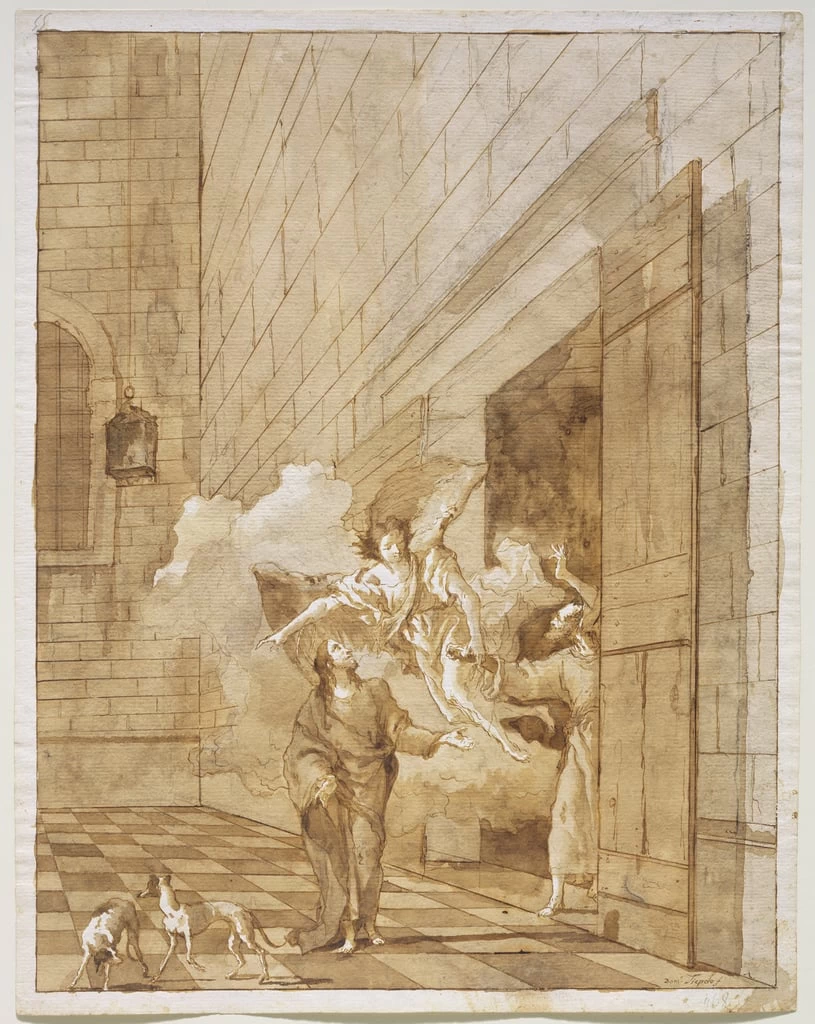La liberazione di San Pietro e Giovanni dalla prigione - Sterling and Francine Clark Art Institute, Williamstown